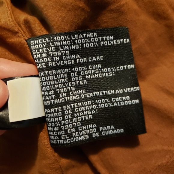 Cognac Leather Michael Kors Jacket - MAKE OFFER!!! - Picture 4 of 4